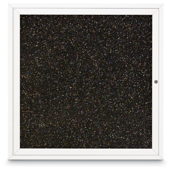 Sliding Door Indoor Enclosed Corkboard, 7